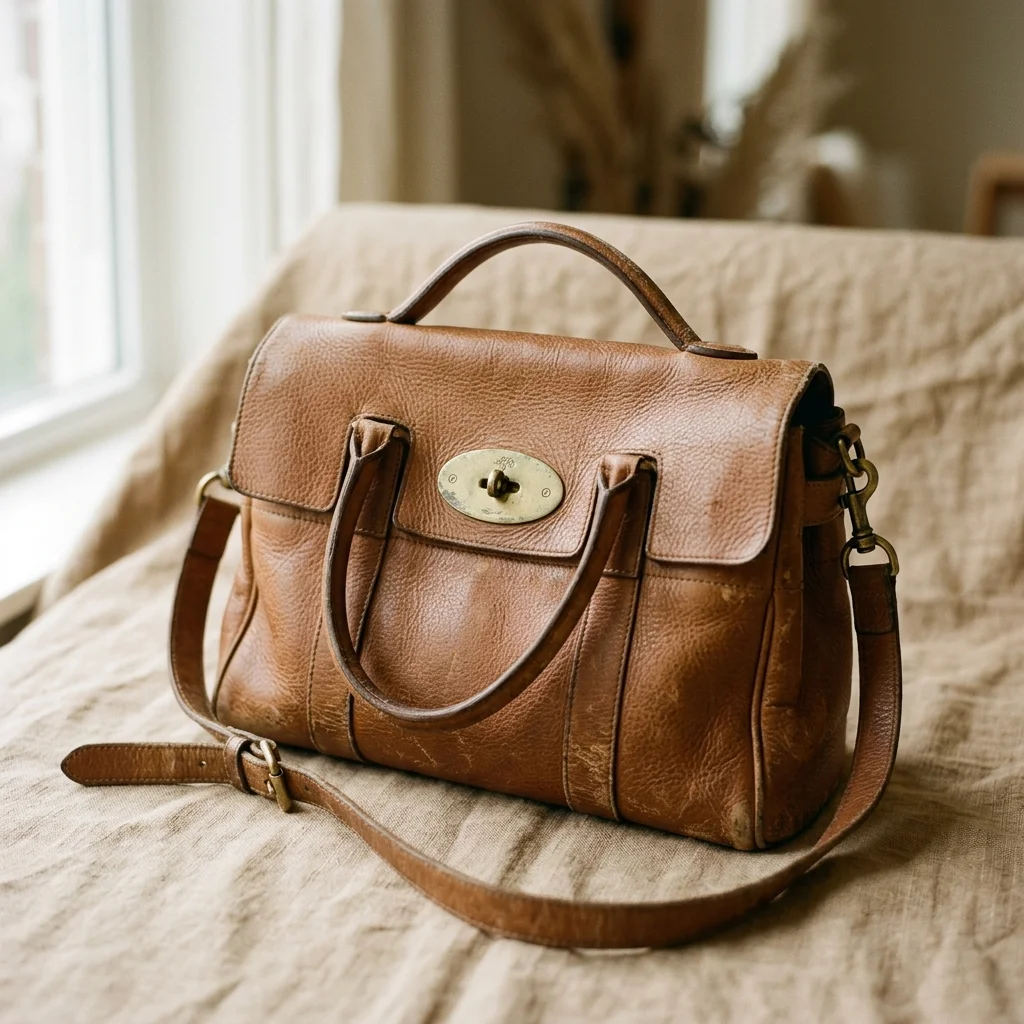 Worn leather handbag accepted in any condition, even damaged