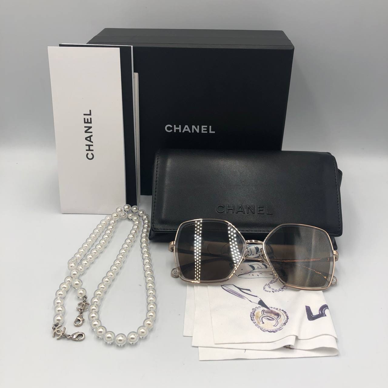 Chanel Sunglasses Pearl Chain