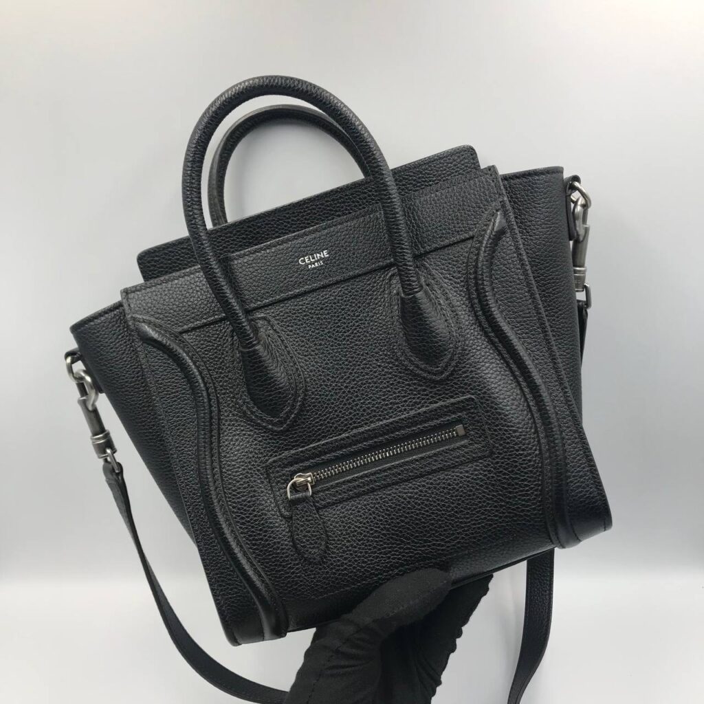 Celine Bag Nano Luggage Bag Black