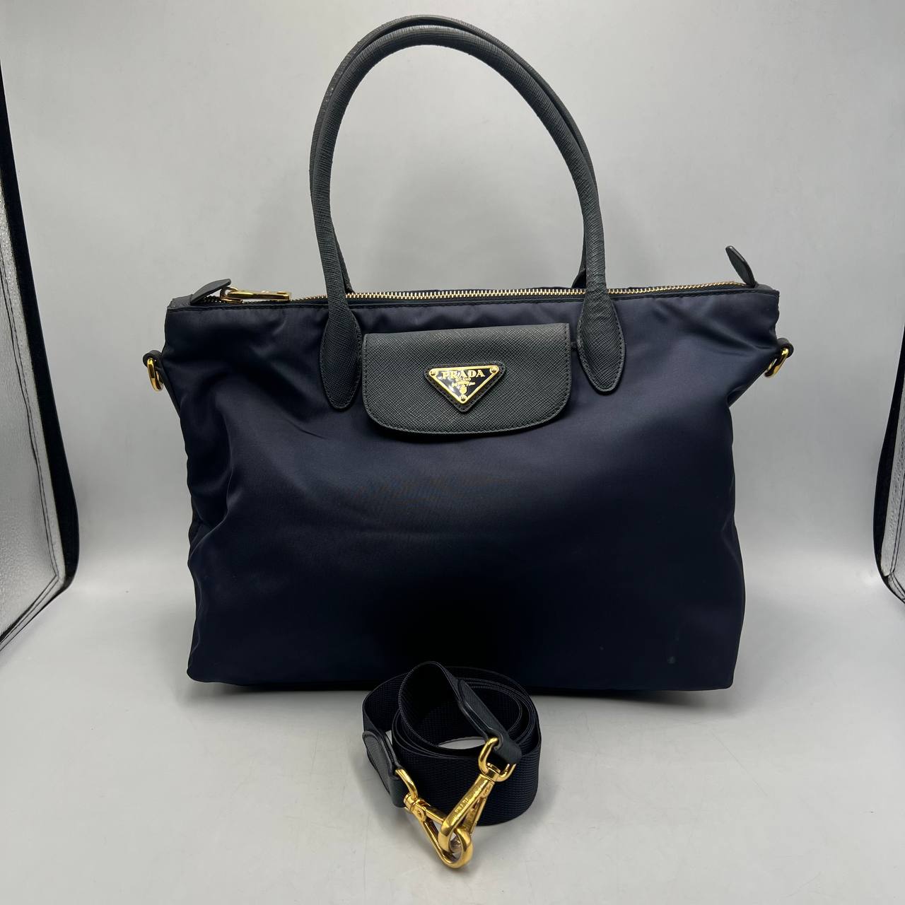 PRADA Saffiano Nylons Tote 2way