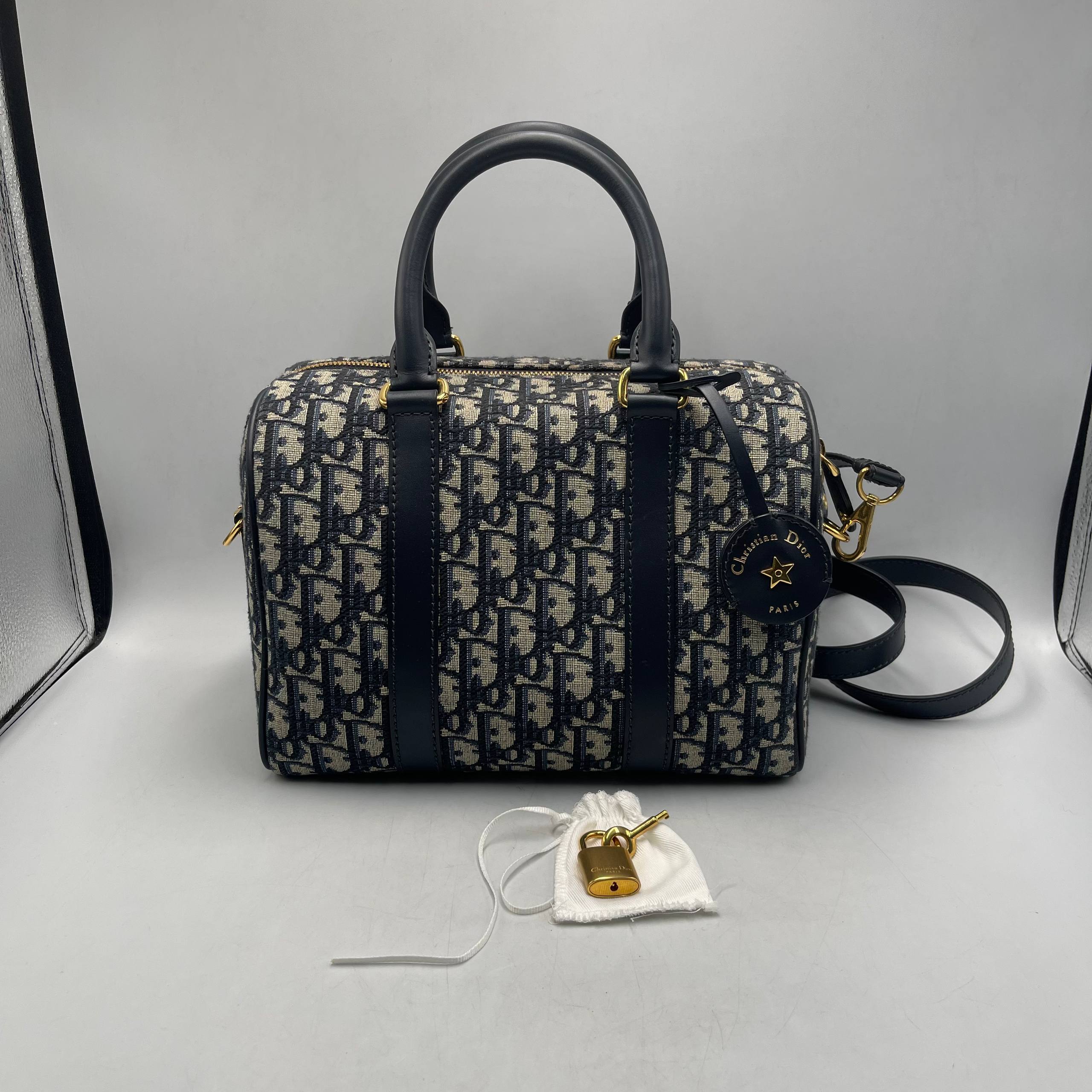 DIOR BAG OBLIQUE GROOVE 25 2WAY BOSTON