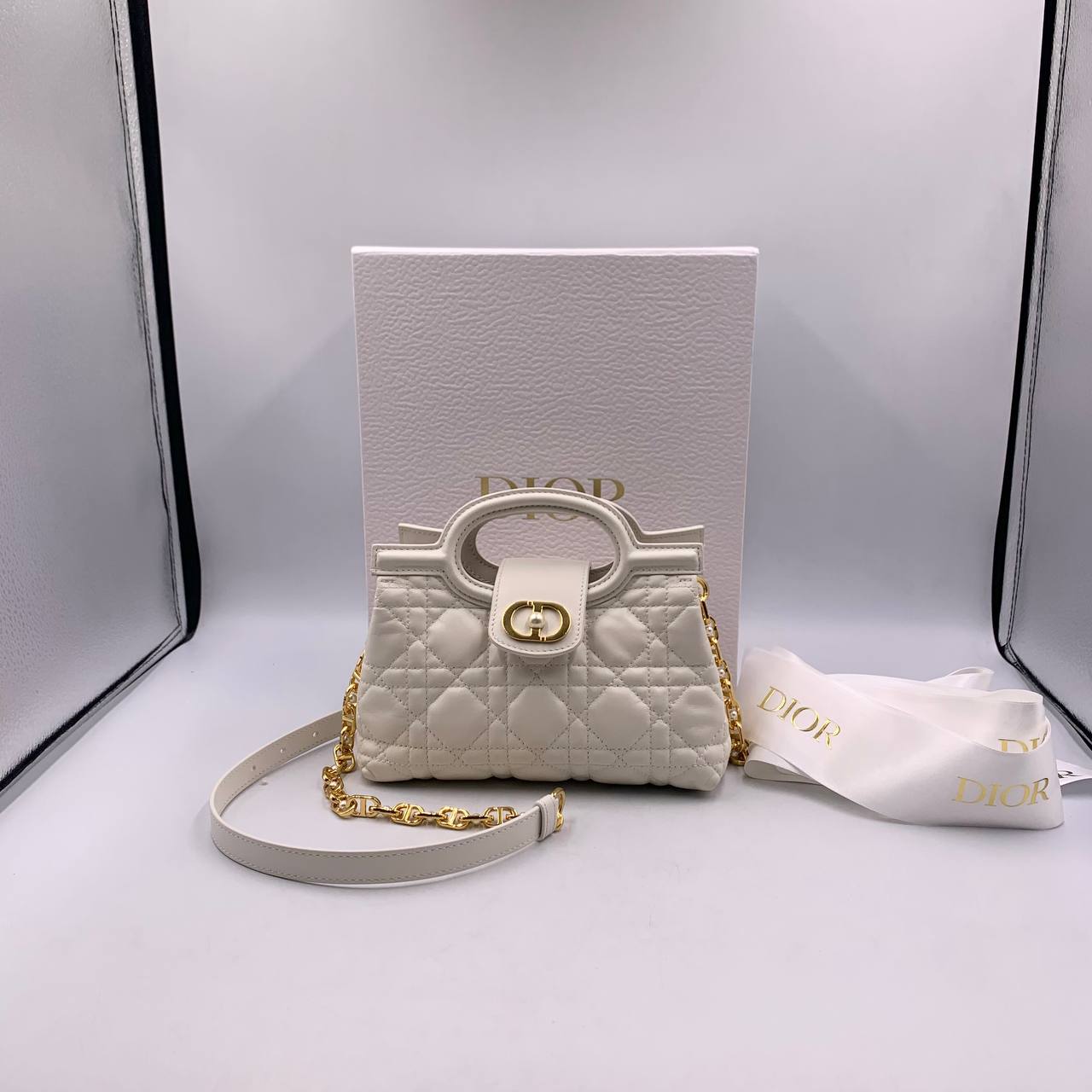 DIOR BAG JOLIE MINI WHITE 2WAY