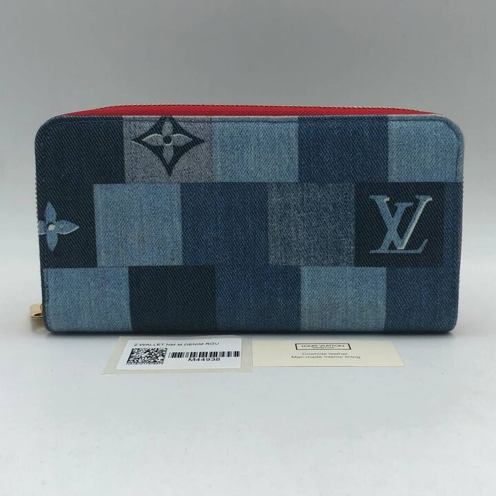LOUIS VUITTON ZIPPY WALLET PATCHWORK DENIM