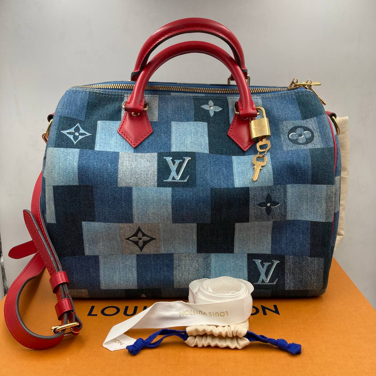 LOUIS VUITTON SPEEDY DENIM DAMIER