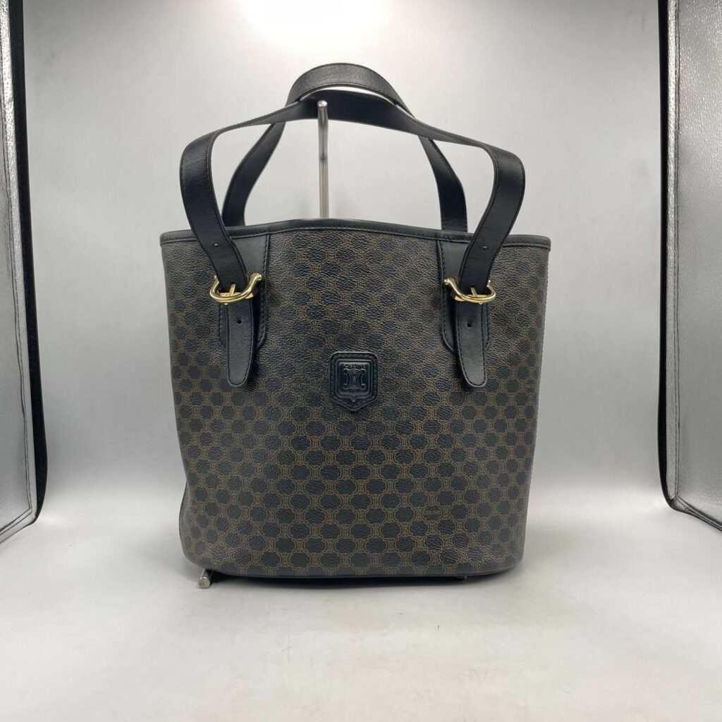 CELINE BAG MACADAM BLASON TOTE VINTAGE