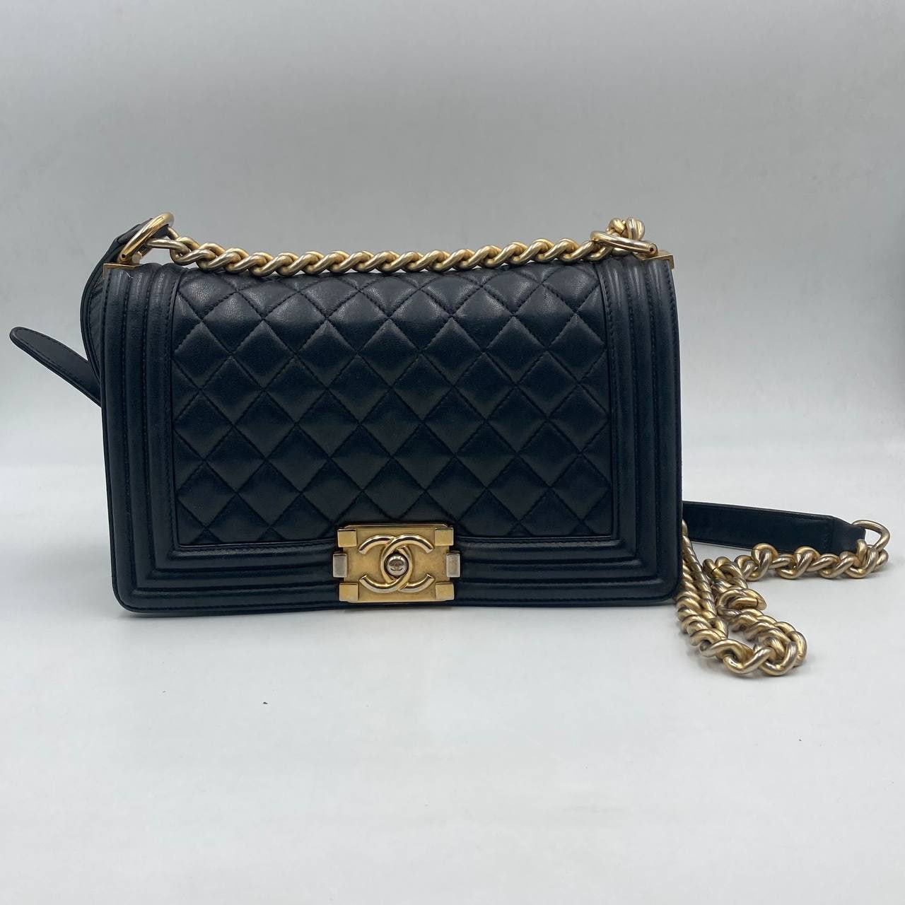 CHANEL BAG LAMBSKIN BOY, BOY , LAMBSKIN